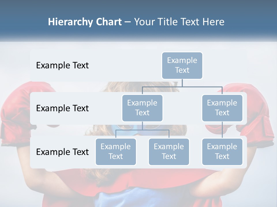A Little Girl Dressed As A Super Hero PowerPoint Template