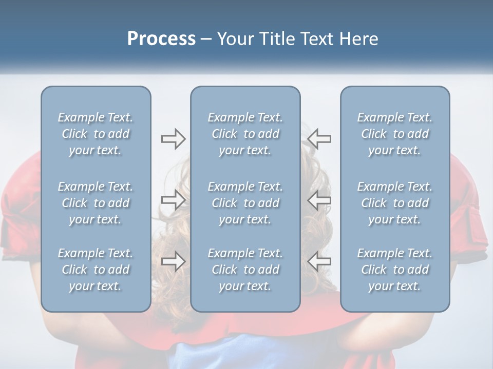 A Little Girl Dressed As A Super Hero PowerPoint Template