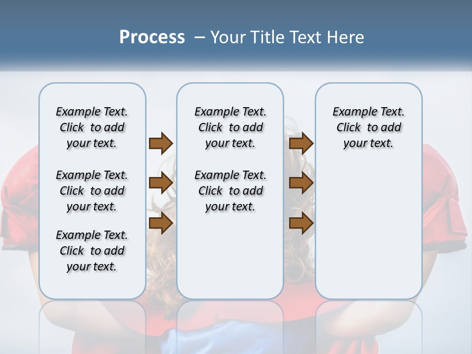 A Little Girl Dressed As A Super Hero PowerPoint Template