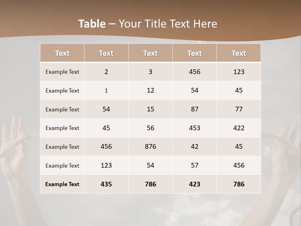 A Man Is Walking On A Rope With His Hands PowerPoint Template