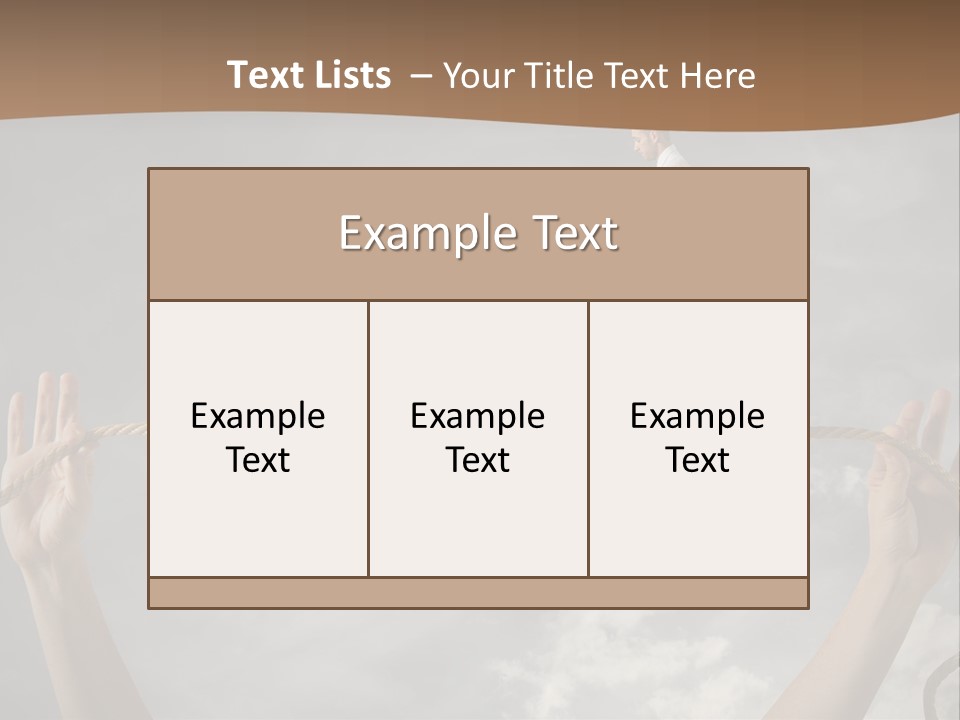 A Man Is Walking On A Rope With His Hands PowerPoint Template