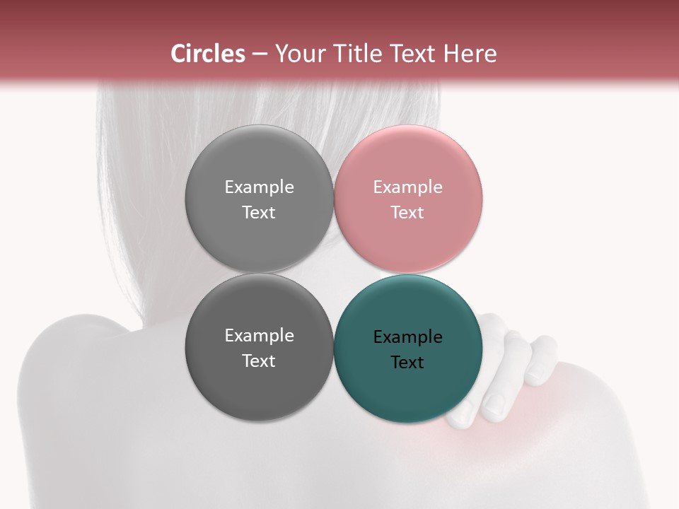 The Back Of A Woman With A Red Spot On Her Shoulder PowerPoint Template