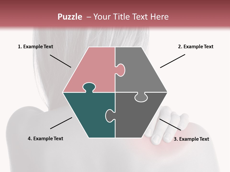 The Back Of A Woman With A Red Spot On Her Shoulder PowerPoint Template