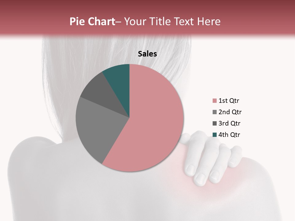 The Back Of A Woman With A Red Spot On Her Shoulder PowerPoint Template