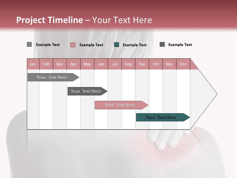 The Back Of A Woman With A Red Spot On Her Shoulder PowerPoint Template