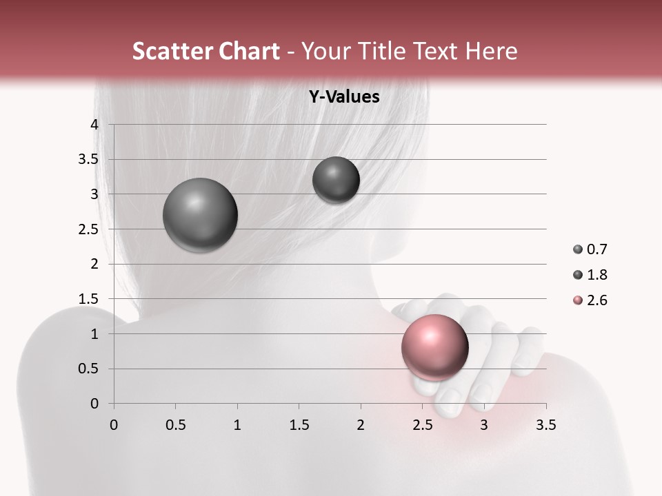 The Back Of A Woman With A Red Spot On Her Shoulder PowerPoint Template