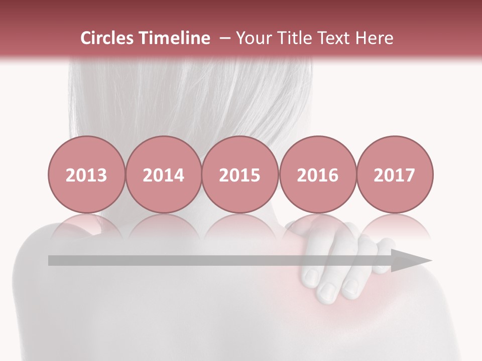 The Back Of A Woman With A Red Spot On Her Shoulder PowerPoint Template