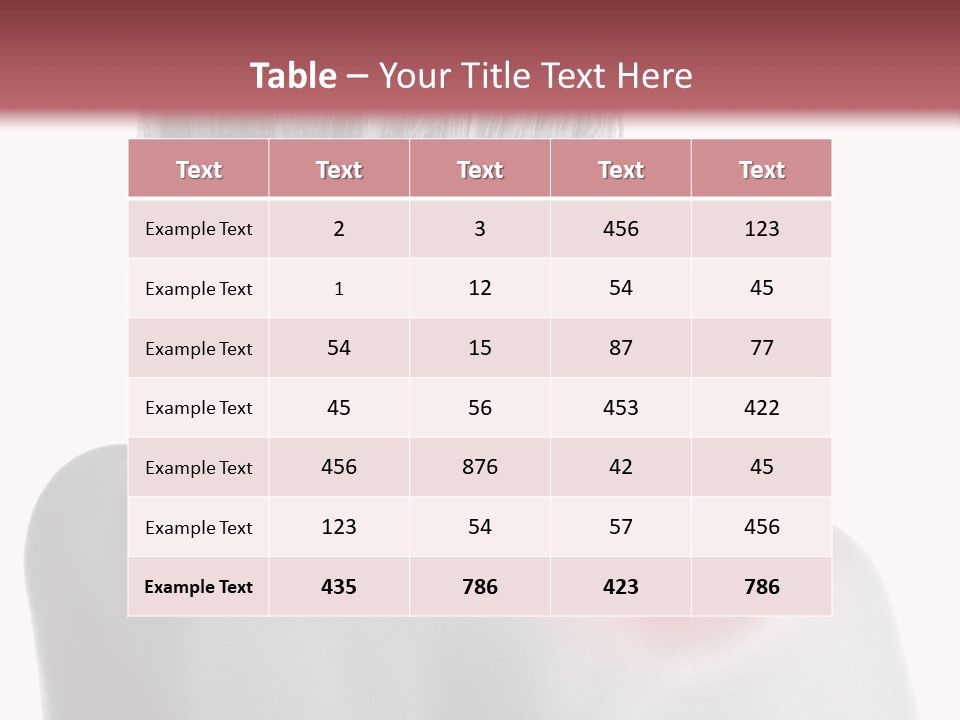 The Back Of A Woman With A Red Spot On Her Shoulder PowerPoint Template