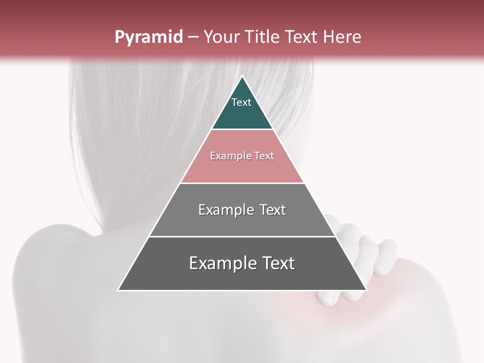 The Back Of A Woman With A Red Spot On Her Shoulder PowerPoint Template