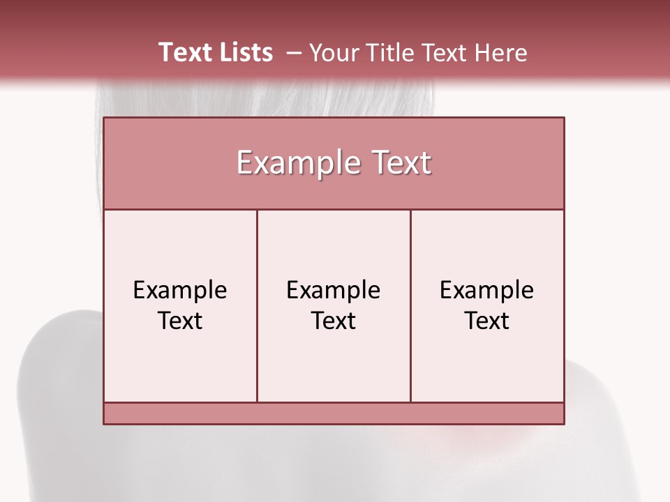 The Back Of A Woman With A Red Spot On Her Shoulder PowerPoint Template