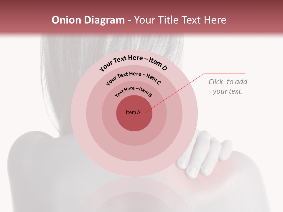 The Back Of A Woman With A Red Spot On Her Shoulder PowerPoint Template