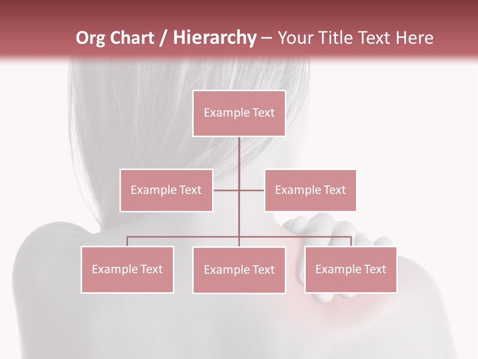 The Back Of A Woman With A Red Spot On Her Shoulder PowerPoint Template