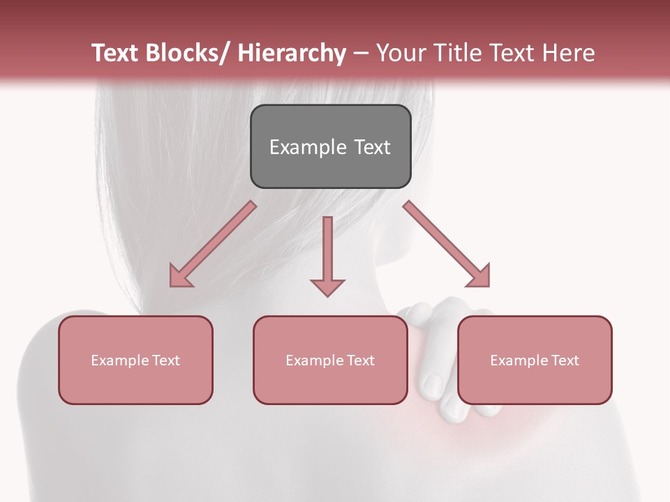 The Back Of A Woman With A Red Spot On Her Shoulder PowerPoint Template