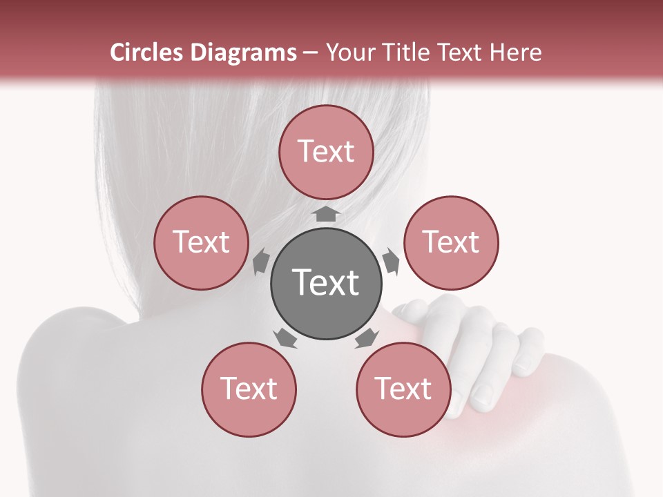 The Back Of A Woman With A Red Spot On Her Shoulder PowerPoint Template