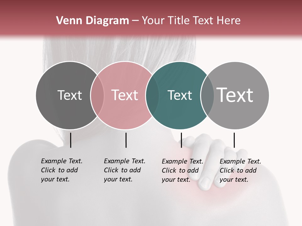 The Back Of A Woman With A Red Spot On Her Shoulder PowerPoint Template