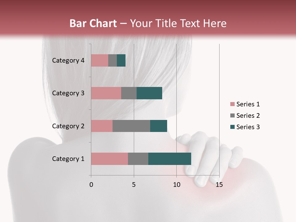 The Back Of A Woman With A Red Spot On Her Shoulder PowerPoint Template