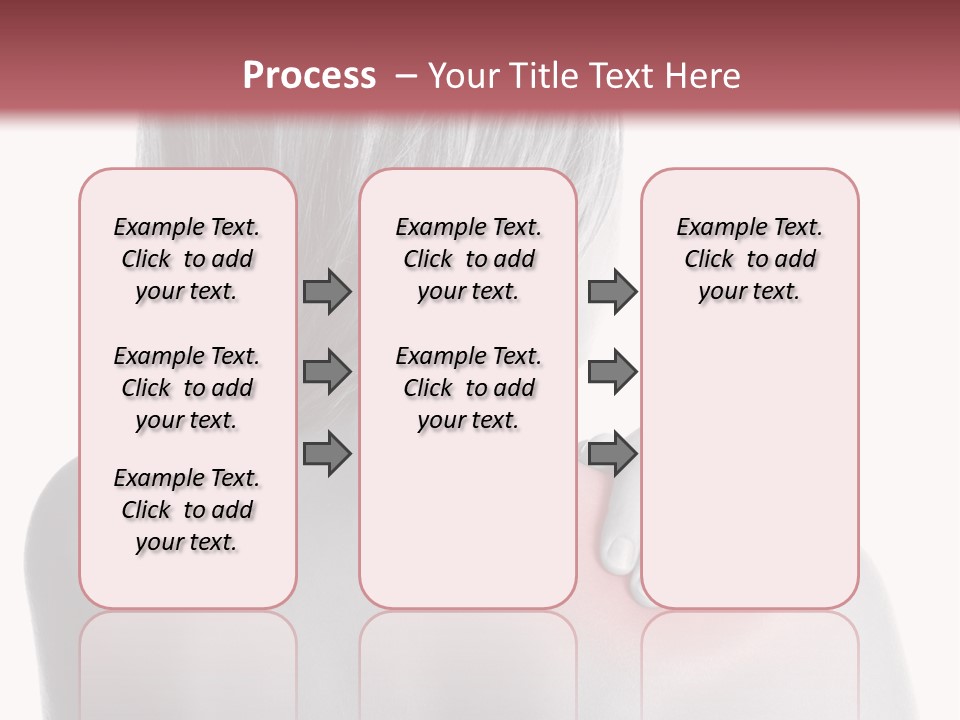 The Back Of A Woman With A Red Spot On Her Shoulder PowerPoint Template