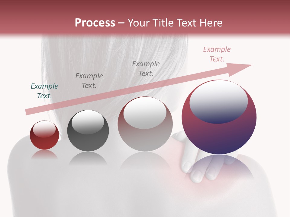 The Back Of A Woman With A Red Spot On Her Shoulder PowerPoint Template