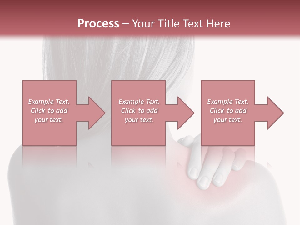 The Back Of A Woman With A Red Spot On Her Shoulder PowerPoint Template