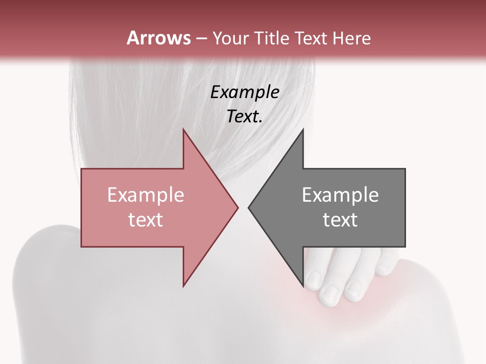 The Back Of A Woman With A Red Spot On Her Shoulder PowerPoint Template