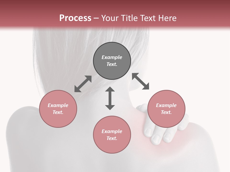 The Back Of A Woman With A Red Spot On Her Shoulder PowerPoint Template