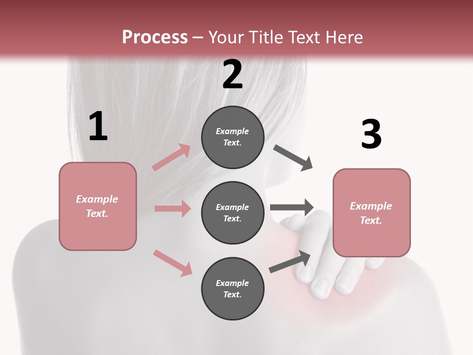 The Back Of A Woman With A Red Spot On Her Shoulder PowerPoint Template
