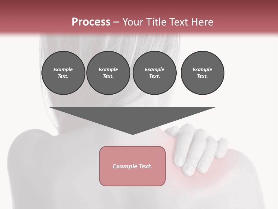 The Back Of A Woman With A Red Spot On Her Shoulder PowerPoint Template