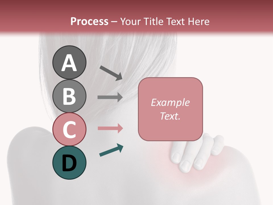 The Back Of A Woman With A Red Spot On Her Shoulder PowerPoint Template