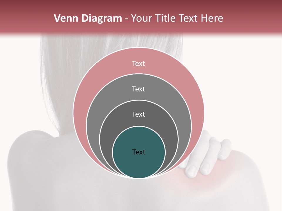 The Back Of A Woman With A Red Spot On Her Shoulder PowerPoint Template