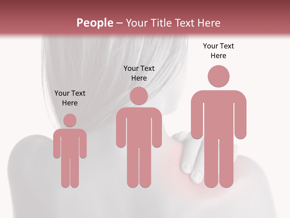 The Back Of A Woman With A Red Spot On Her Shoulder PowerPoint Template