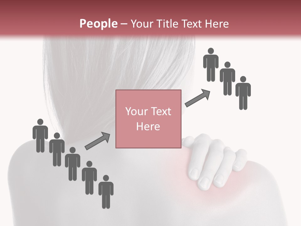 The Back Of A Woman With A Red Spot On Her Shoulder PowerPoint Template