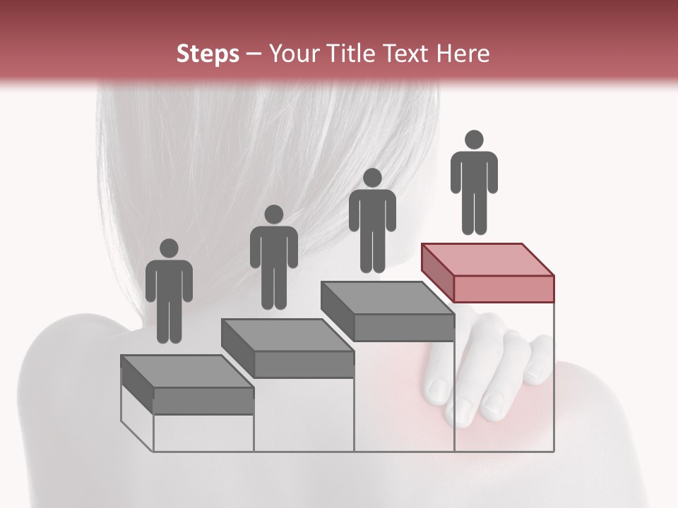 The Back Of A Woman With A Red Spot On Her Shoulder PowerPoint Template