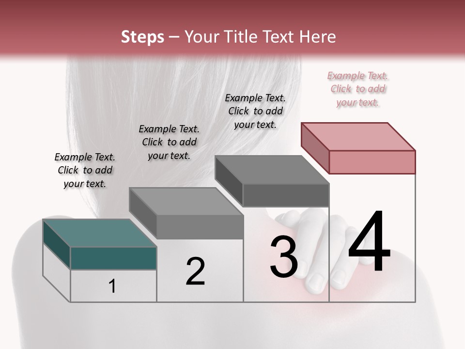 The Back Of A Woman With A Red Spot On Her Shoulder PowerPoint Template