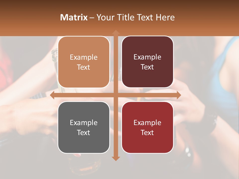 A Group Of People Holding Up Beer Bottles PowerPoint Template