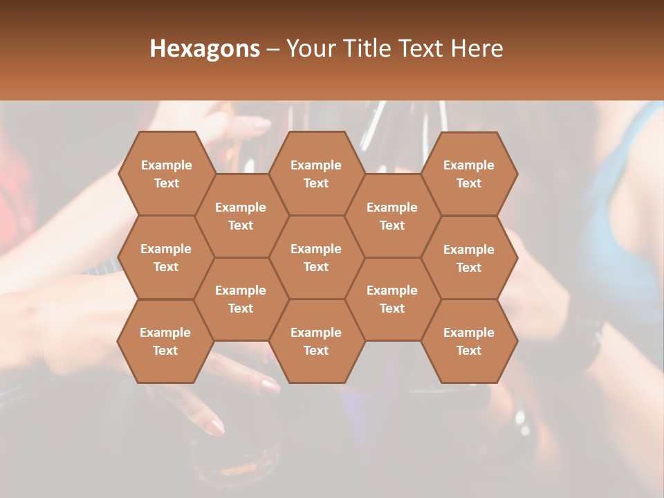 A Group Of People Holding Up Beer Bottles PowerPoint Template