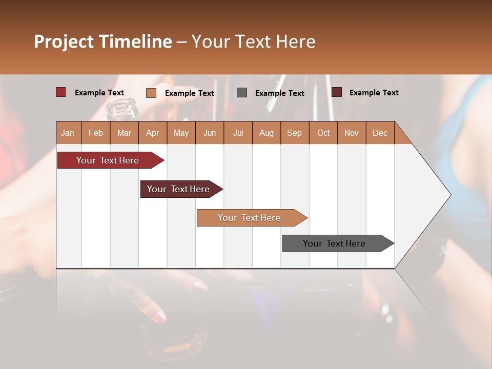 A Group Of People Holding Up Beer Bottles PowerPoint Template