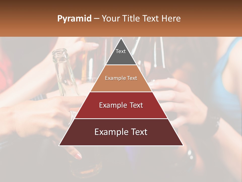 A Group Of People Holding Up Beer Bottles PowerPoint Template