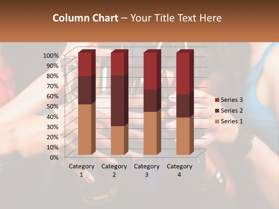 A Group Of People Holding Up Beer Bottles PowerPoint Template