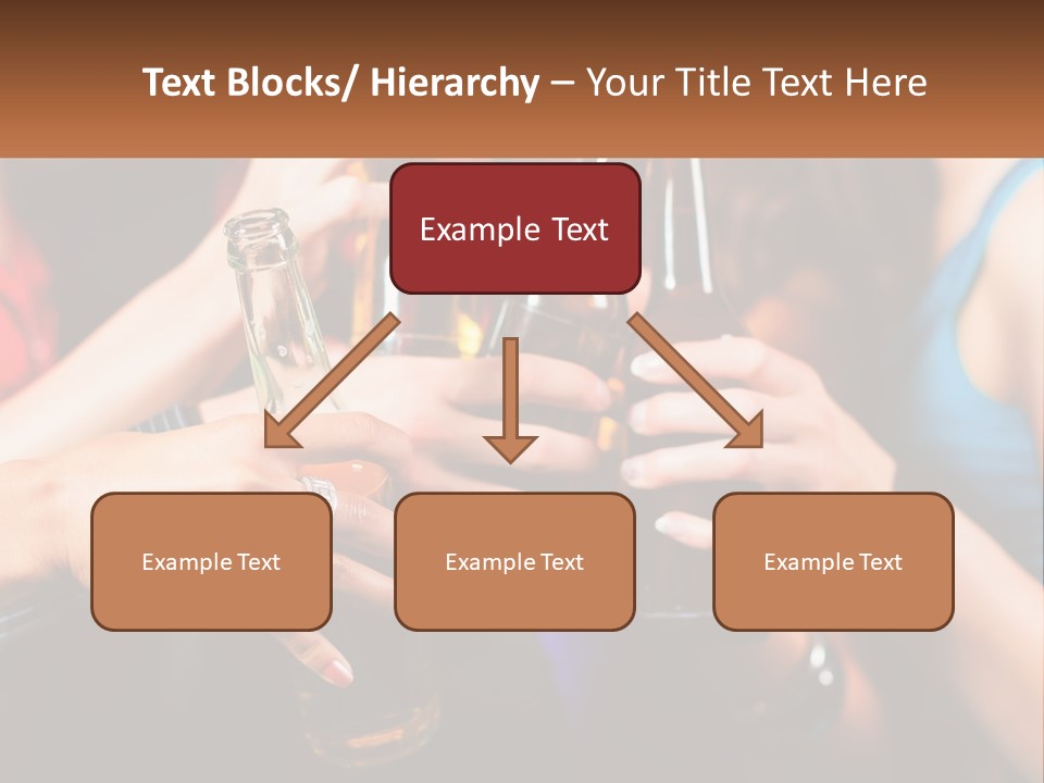 A Group Of People Holding Up Beer Bottles PowerPoint Template