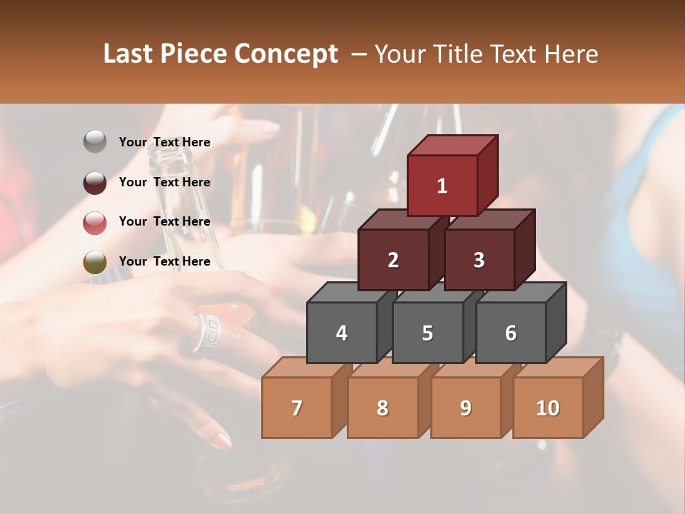 A Group Of People Holding Up Beer Bottles PowerPoint Template