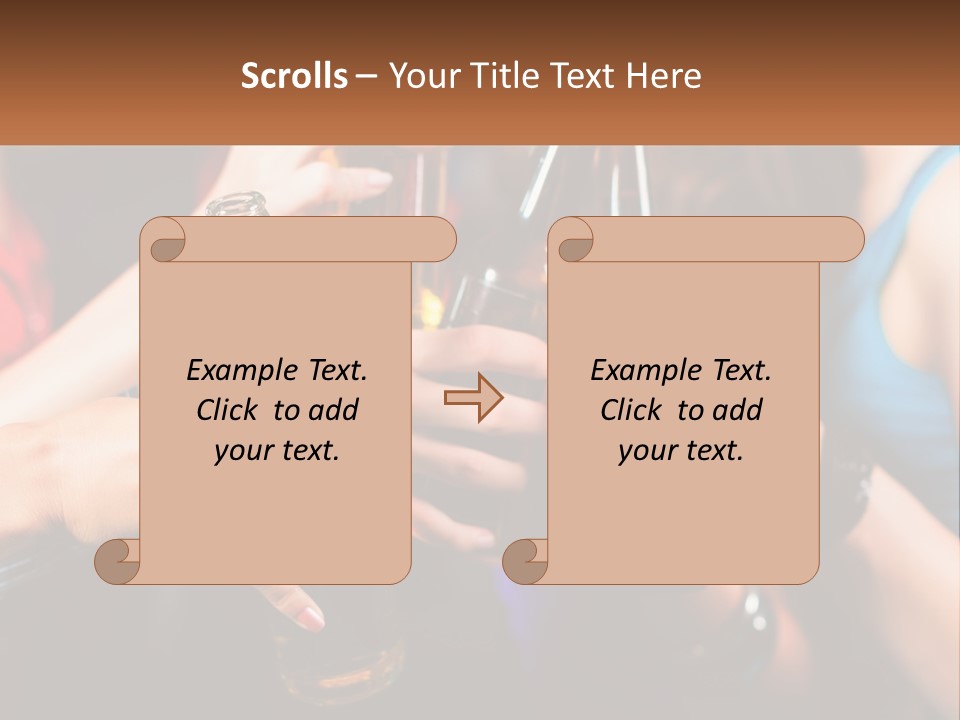 A Group Of People Holding Up Beer Bottles PowerPoint Template