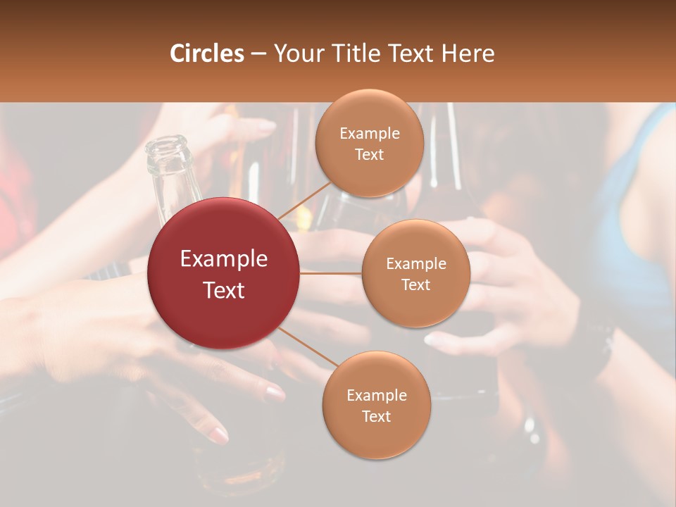 A Group Of People Holding Up Beer Bottles PowerPoint Template