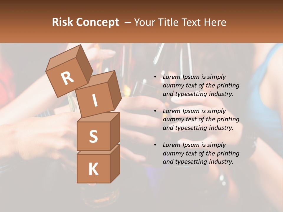 A Group Of People Holding Up Beer Bottles PowerPoint Template