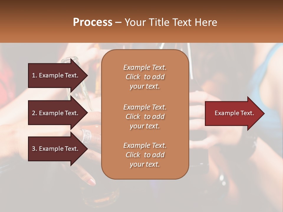 A Group Of People Holding Up Beer Bottles PowerPoint Template