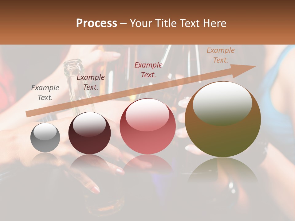 A Group Of People Holding Up Beer Bottles PowerPoint Template