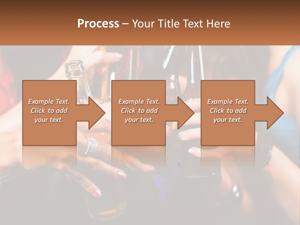 A Group Of People Holding Up Beer Bottles PowerPoint Template