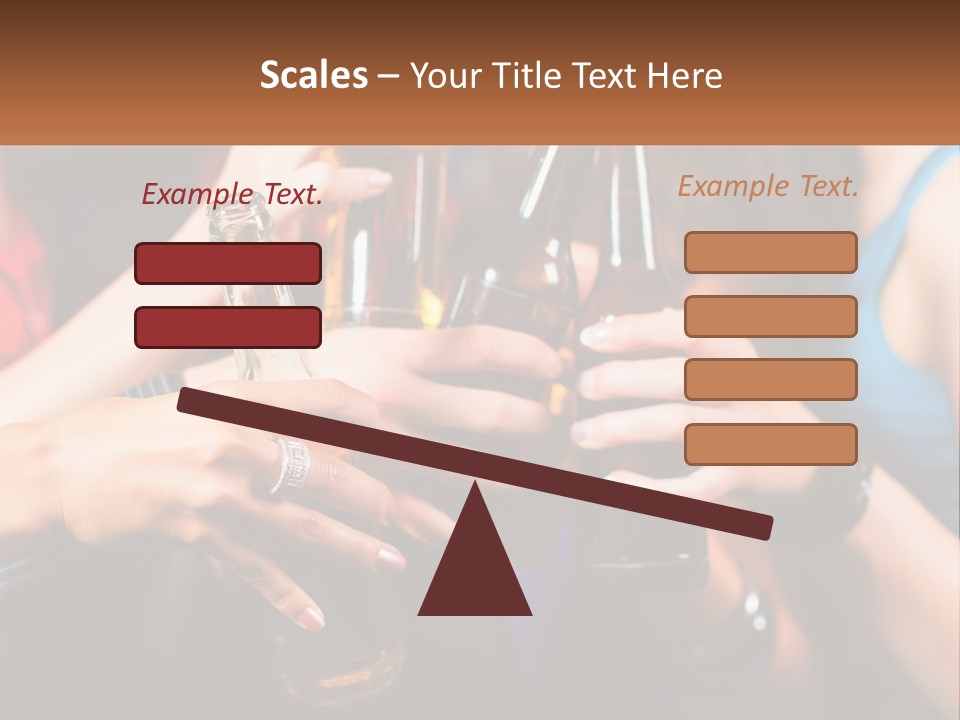 A Group Of People Holding Up Beer Bottles PowerPoint Template