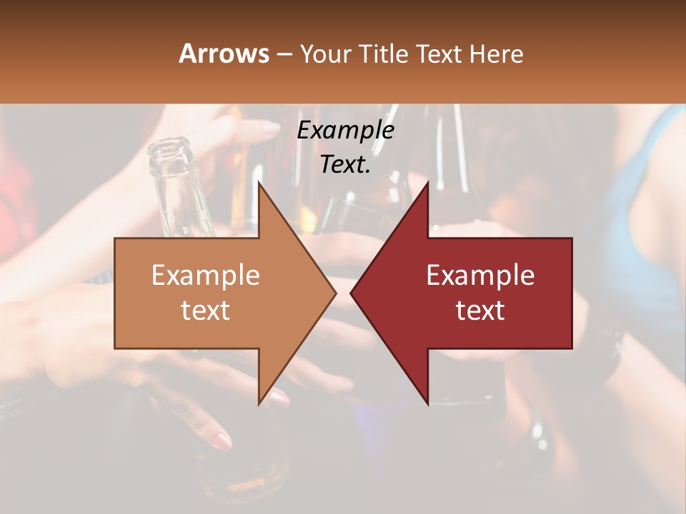 A Group Of People Holding Up Beer Bottles PowerPoint Template