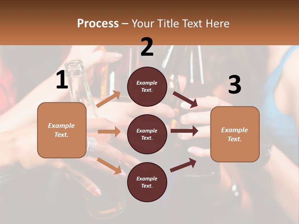 A Group Of People Holding Up Beer Bottles PowerPoint Template