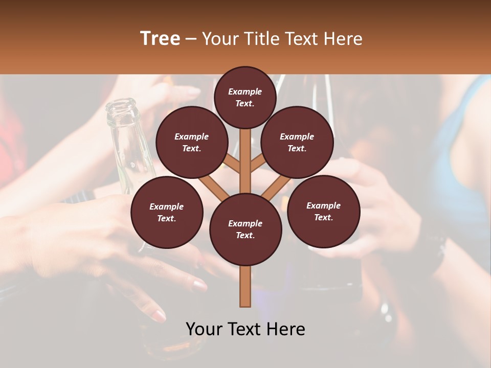 A Group Of People Holding Up Beer Bottles PowerPoint Template